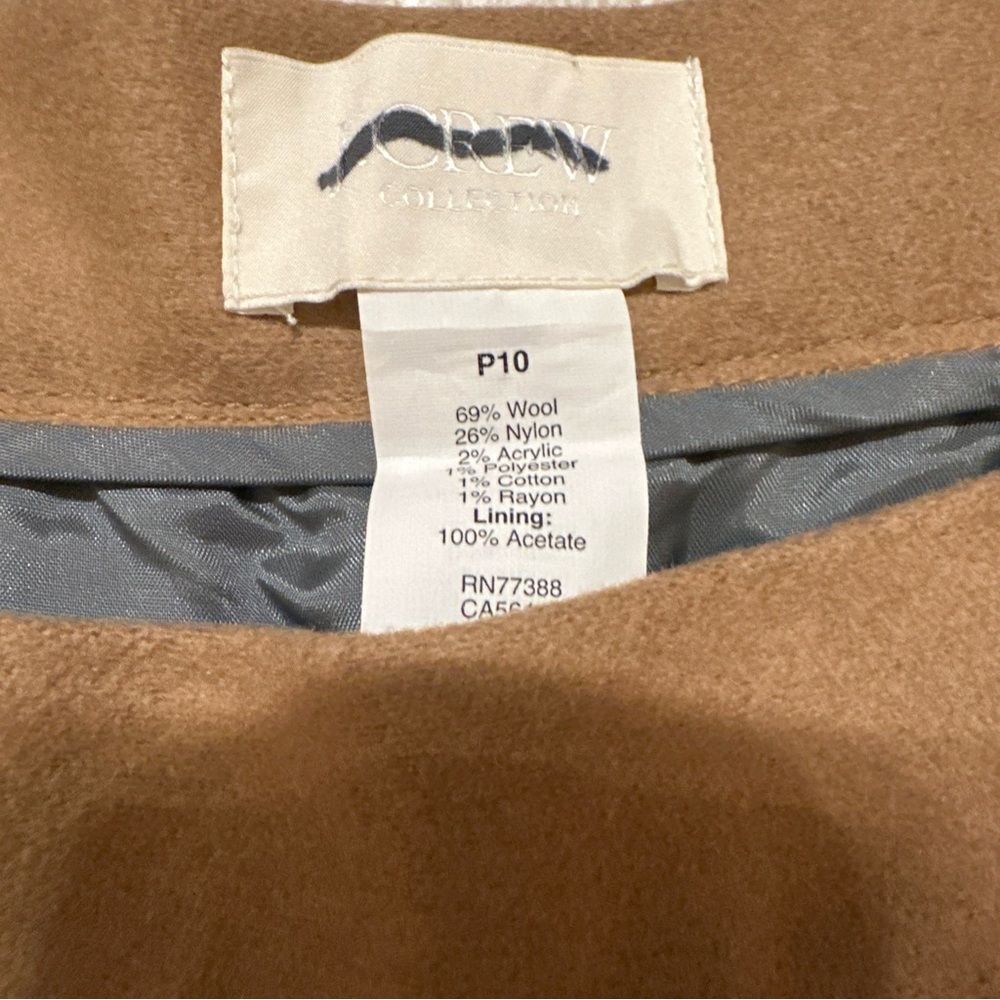 J.Crew Collection Two Toned Circle Skirt Jenna Lyons 49604 Sz Petite 10 - Picture 4 of 5